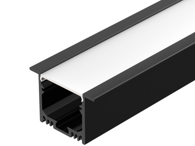 Профиль SL-LINIA49M-F-2000 BLACK (Arlight, Алюминий) фото:1