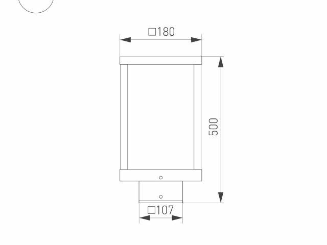 Светильник LGD-Path-Cub-H500B-12W Warm White (Arlight, IP54 Металл, 3 года) фото:3