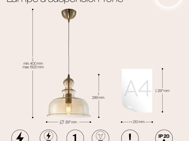Подвесной светильник Maytoni P001PL-01BZ фото:11