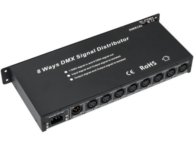 Контроллер-распределитель LN-DMX-8CH (230V) (Arlight, IP20 Металл, 1 год) фото:1