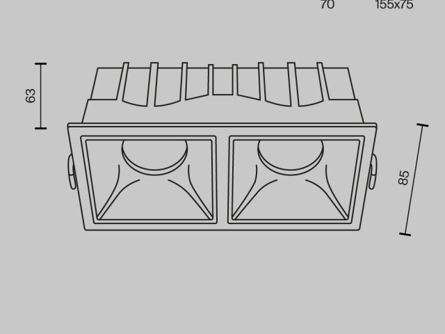 Встраиваемый светильник Technical DL043-02-15W3K-D-SQ-WB фото:16