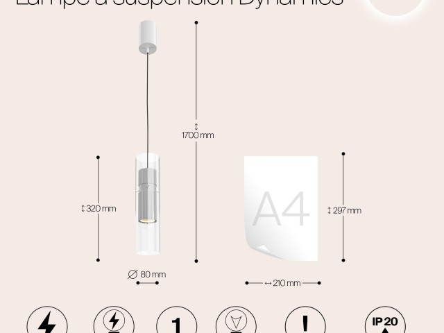 Подвесной светильник Maytoni MOD326PL-01W фото:14
