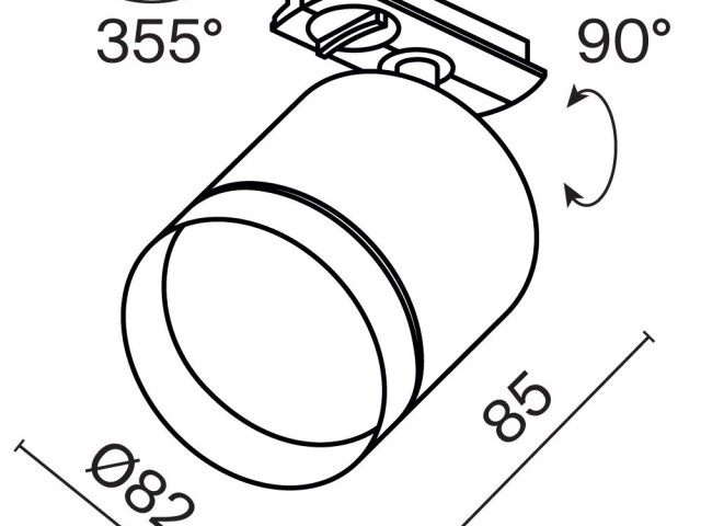 Трековый светильник Technical TR088-1-GX53-W фото:14