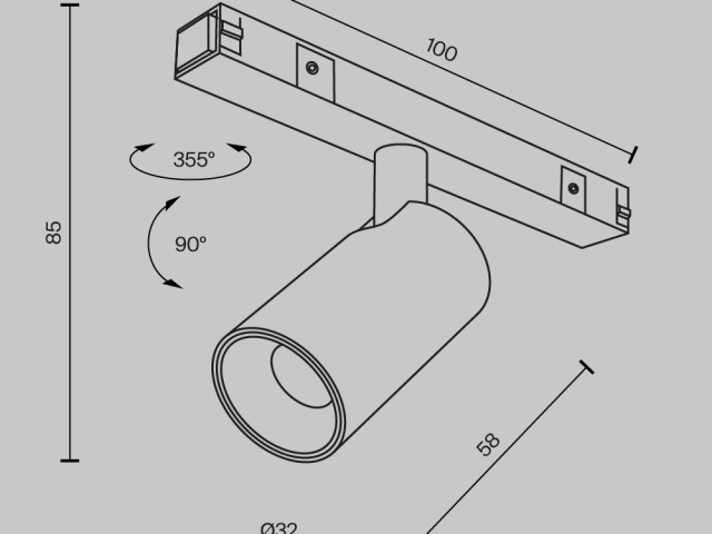 Трековый светильник Technical TR176-1-5WTW-M-B фото:12