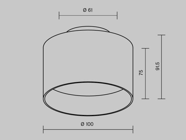 Потолочный светильник Technical C009CW-L12B4K фото:20
