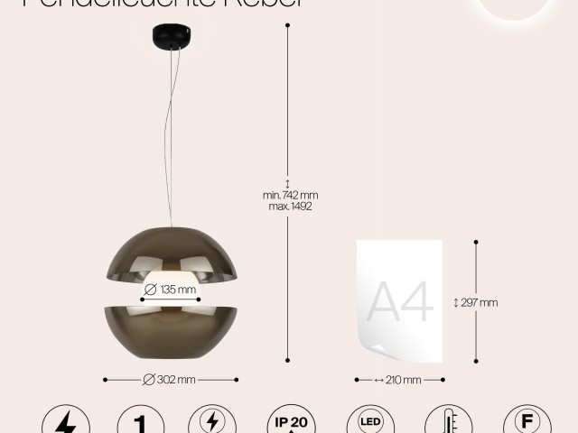 Подвесной светильник Maytoni MOD322PL-L6G3K фото:19