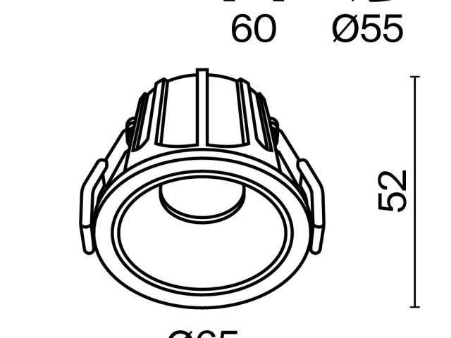 Встраиваемый светильник Technical DL043-01-10W4K-D-RD-WB фото:6