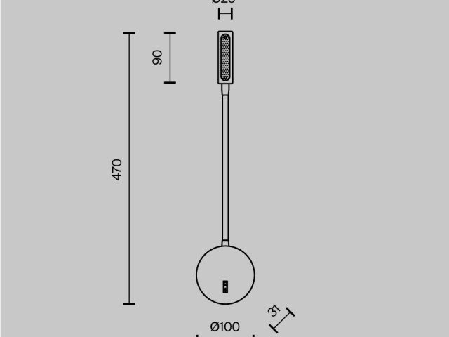 Настенный светильник (бра) Technical C035WL-L3MG3K фото:21