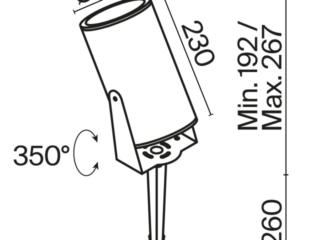 Ландшафтный светильник Outdoor O050FL-L30W3K фото:15