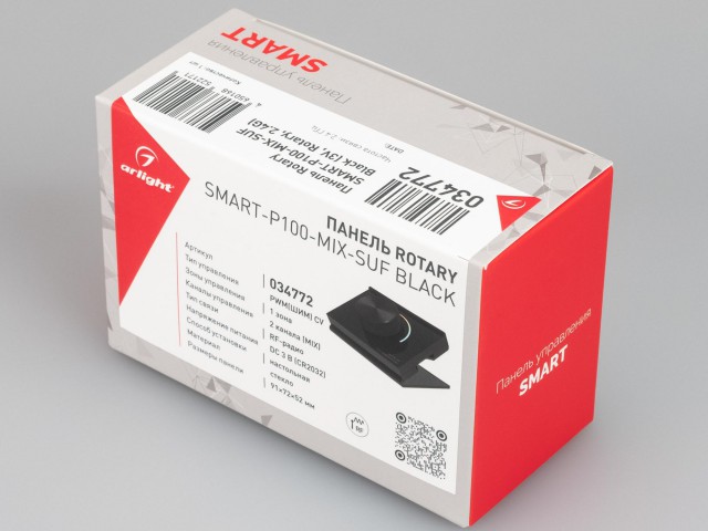 Панель SMART-P100-MIX-SUF Black (3V, Rotary, 2.4G) (Arlight, IP20 Пластик, 5 лет) фото:3