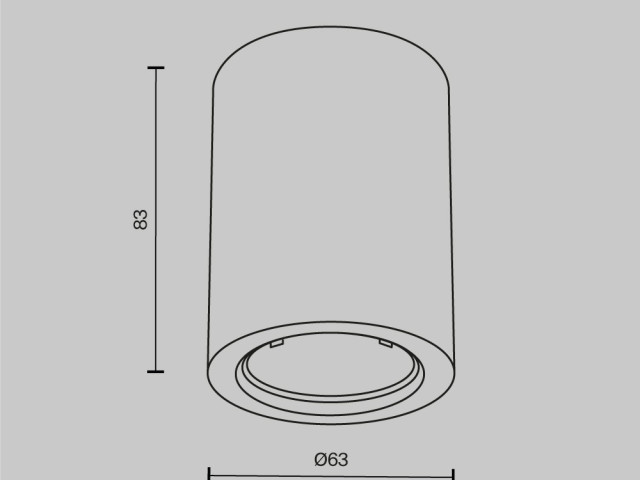Потолочный светильник Technical C001CL-GU10-W фото:1