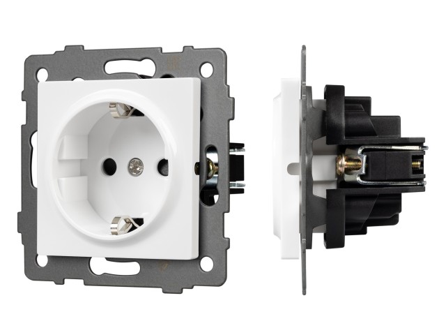 Механизм электрической розетки SCT-MEU1-PL-WH-V (250V, 16A) (Arlight, -) фото:4