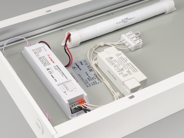 Панель IM-EMERGENCY-1.5H-S300x1200-45W Warm3000 (WH, 120 deg, 230V) (Arlight, IP40 Металл, 2 года) фото:8