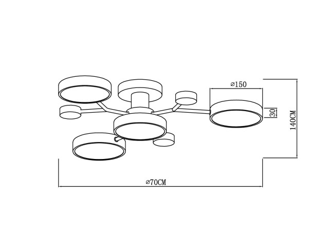 Потолочный светильник Freya FR6119CL-L48W фото:5