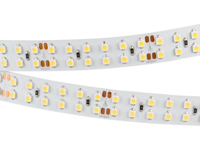 Лента RT 2-5000 24V White6000 2x2 (3528, 1200 LED, LUX) (Arlight, 19.2 Вт/м, IP20) фото:1