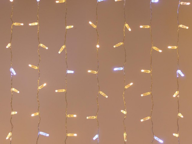 Светодиодная гирлянда ARD-CURTAIN-CLASSIC-2000x3000-CLEAR-760LED-BLINK Warm-White (230V, 60W) (Ardecoled, IP65) фото:1