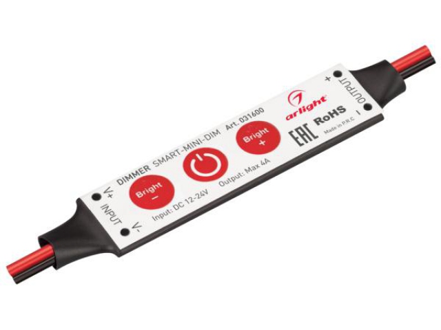 Диммер SMART-MINI-DIM (12-24V, 1x4A) (Arlight, IP20 Пластик, 5 лет) фото:3