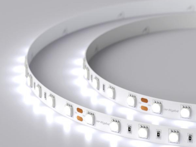 Лента RT 2-5000 24V Cool 8K 2x (5060, 300 LED, LUX) (Arlight, 14.4 Вт/м, IP20) фото:9