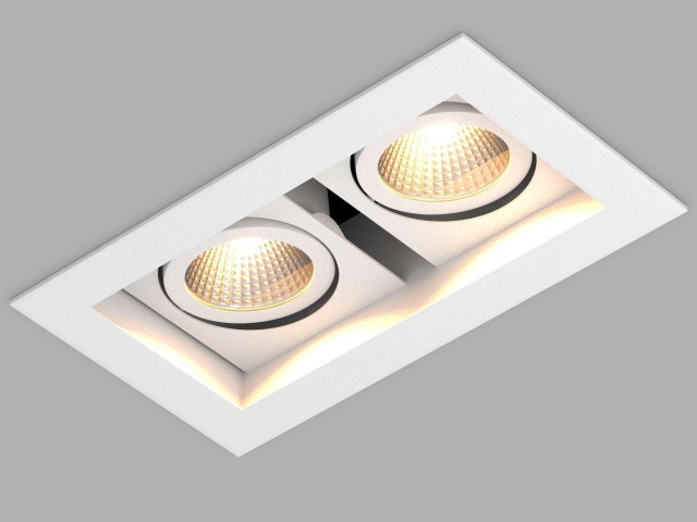 Светильник CL-KARDAN-S180x102-2x9W Warm (WH, 38 deg) (Arlight, IP20 Металл, 3 года) фото:11