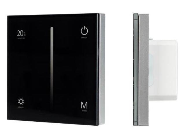 Панель SMART-P36-DIM-IN Black (230V, 1.2A, TRIAC, Sens, 2.4G) (Arlight, IP20 Пластик, 5 лет) фото:6