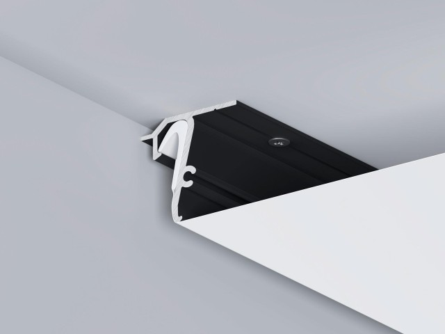 Профиль STRETCH-SHADOW-TECH-CEIL-2000 BLACK (A2-DELTA) (Arlight, Алюминий) фото:6
