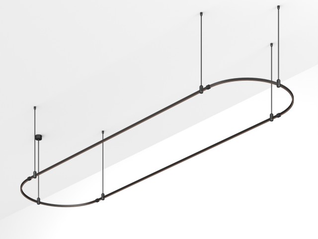 Основание ART-APRIORI-OVAL-ROD-800-4000x1000 (BK) (Arlight, IP20 Металл, 3 года) фото:2