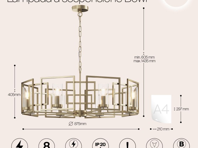 Подвесной светильник Maytoni H009PL-08G фото:7