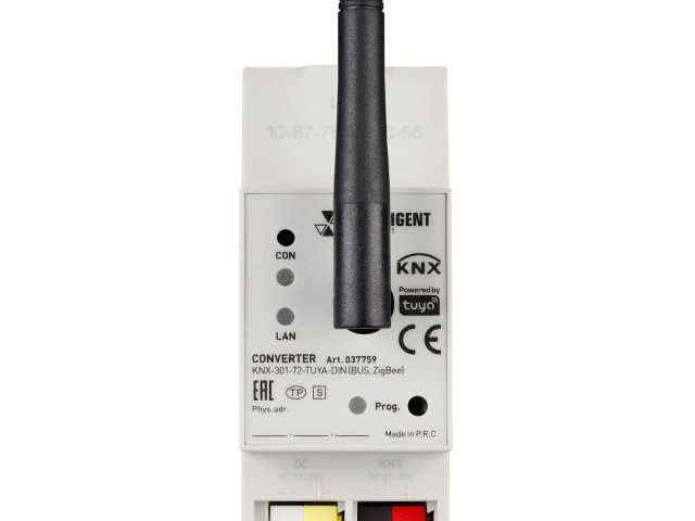 INTELLIGENT ARLIGHT Конвертер KNX-301-72-TUYA-DIN (BUS, ZigBee) (IARL, IP20 Пластик, 2 года) фото:3