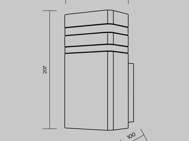 Настенный светильник (бра) Outdoor O578WL-01B фото:1