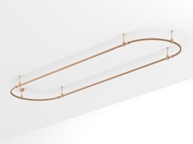 Основание ART-APRIORI-OVAL-ROD-200-4000x1000 (GD) (Arlight, IP20 Металл, 3 года) фото:2