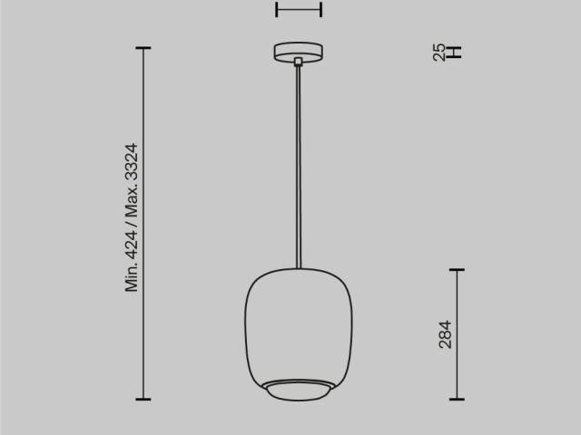 Подвесной светильник Maytoni MOD466PL-L12GR3K фото:6