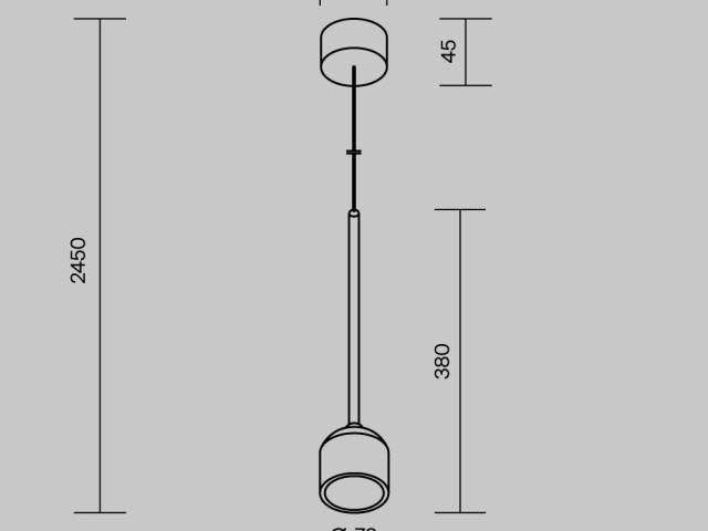 Уличный подвесной светильник Outdoor O491PL-L8W3K фото:4
