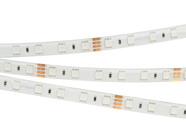 Лента герметичная RTW-SE-B60-10mm 24V RGB (14.4 W/m, IP65, 5060, 5m) (Arlight, -) фото:1
