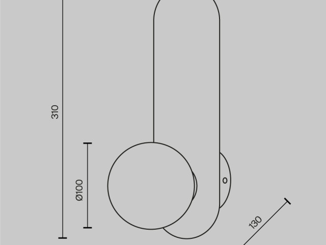 Настенный светильник (бра) Maytoni MOD419WL-01B фото:8