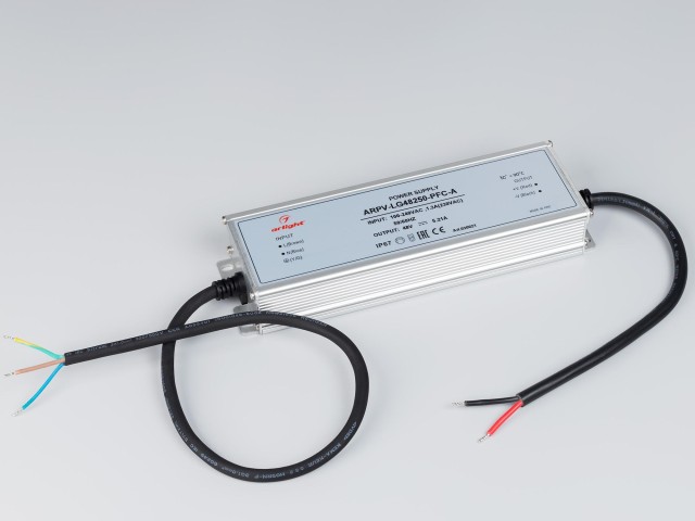 Блок питания ARPV-LG48250-PFC-A (48V, 5.21A, 250W) (Arlight, IP67 Металл, 5 лет) фото:5