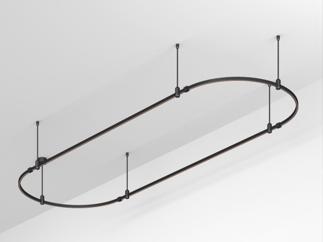 Основание ART-APRIORI-OVAL-ROD-400-3000x1000 (BK) (Arlight, IP20 Металл, 3 года) фото:1