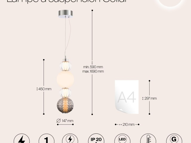 Подвесной светильник Maytoni P069PL-L17CH3K фото:12