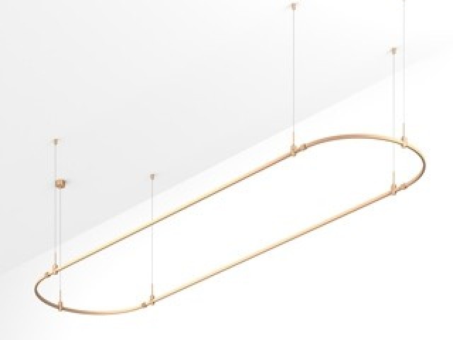 Основание ART-APRIORI-OVAL-HANG-4000x1000 (GD) (Arlight, IP20 Металл, 3 года) фото:1
