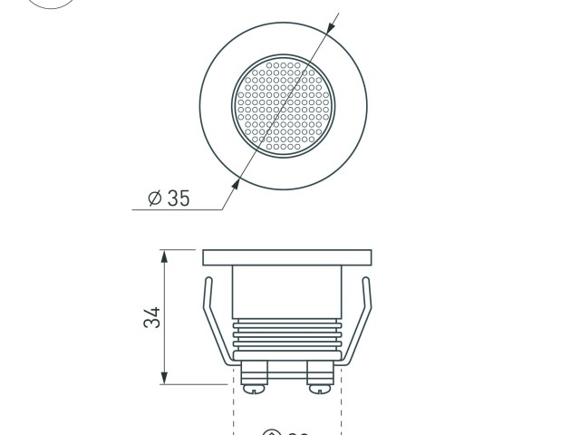 Светодиодный светильник LTM-R35WH 1W Day White 30deg (Arlight, IP40 Металл, 3 года) фото:1