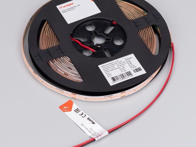 Лента COB-X480-8mm 24V Violet (8 W/m, IP20, 5m) (Arlight, -) фото:4