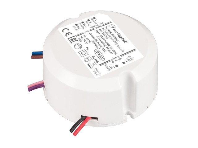 Блок питания ARJ-SN-44500-PFC-DALI-R (20W, 9-40V, 0.5A) (Arlight, IP20 Пластик, 3 года) фото:2