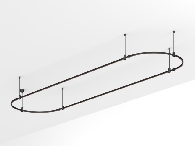 Основание ART-APRIORI-OVAL-ROD-400-4000x1000 (BK) (Arlight, IP20 Металл, 3 года) фото:3