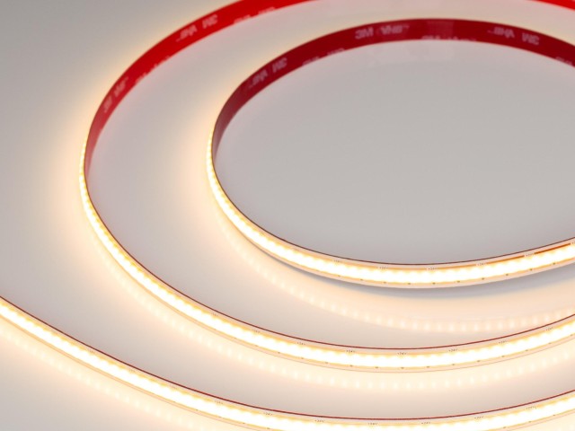 Лента COB-X480-10mm 24V Warm2700 (10 W/m, IP20, 5m, FreeCut) (Arlight, Свободная резка) фото:1