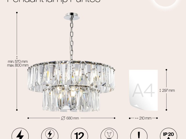 Подвесной светильник Maytoni MOD043PL-12CH фото:24