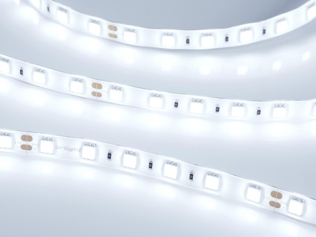 Лента RTW 2-5000SE 24V Cool 2x (5060, 300 LED, LUX) (Arlight, 14.4 Вт/м, IP65) фото:2