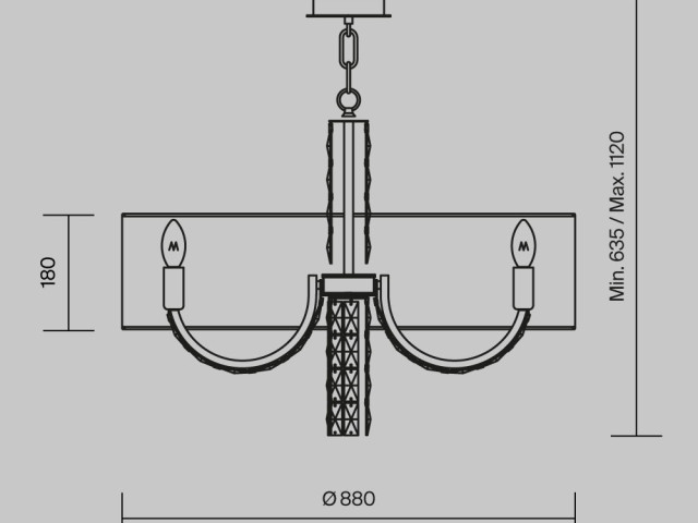 Подвесной светильник Maytoni DIA008PL-08CH фото:1