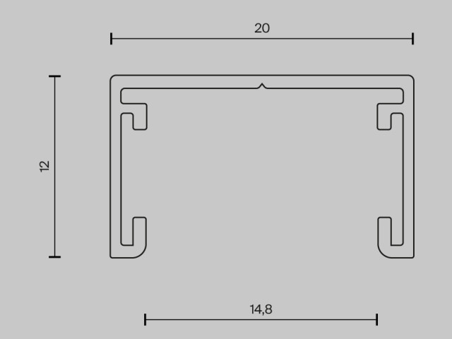 Шинопровод накладной Technical TRX172-112B фото:1