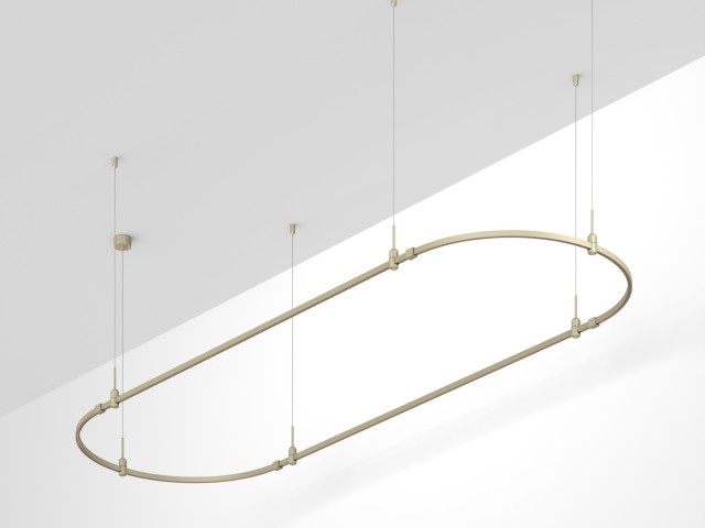Основание ART-APRIORI-OVAL-HANG-3000x1000 (OG) (Arlight, IP20 Металл, 3 года) фото:1