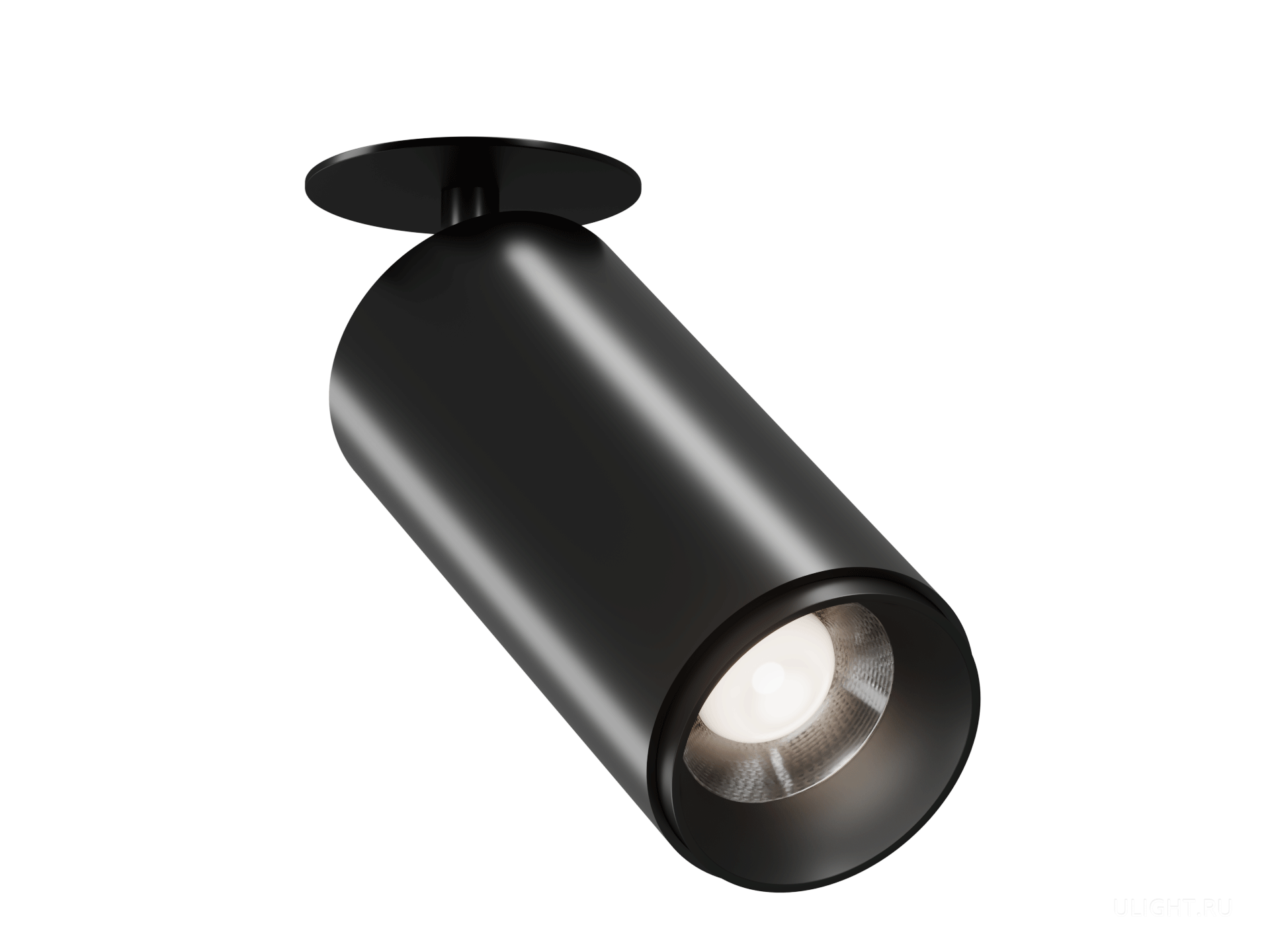 Встраиваемый светильник HOKASU Tube IN Zoom (RAL9005/D75/120mm — 4K/20W ...